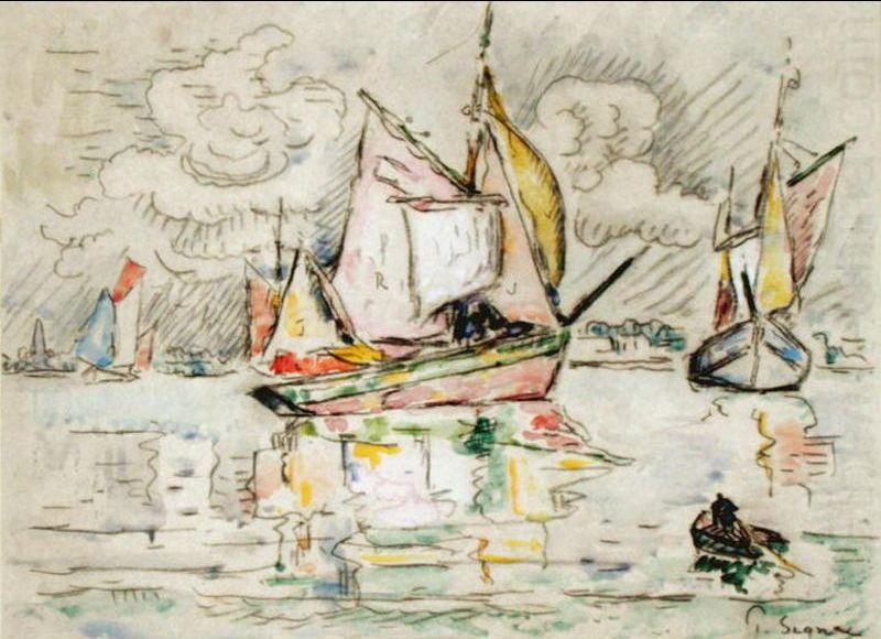 Paul Signac Fishing Boats china oil painting image